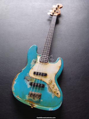 Fender Jazz Bass Relic Ocean Blue (SOLD) - Image 4