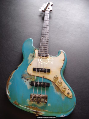 Fender Jazz Bass Relic Ocean Blue (SOLD) - Image 3