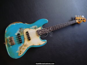 Fender Jazz Bass Relic Ocean Blue (SOLD) - Image 9