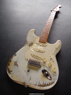 Fender Squier Series Stratocaster Heavy Relic Vintage White (SOLD) - Image 2