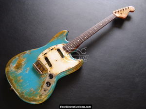 1964 Fender Duo Sonic II Made in USA Heavy Relic Blue (SOLD) - Image 3