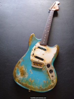 1964 Fender Duo Sonic II Made in USA Heavy Relic Blue (SOLD) - Image 6