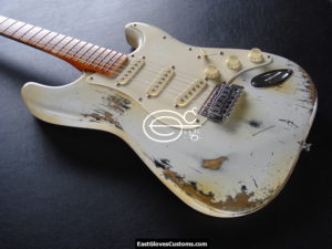 Fender Squier Series Stratocaster Heavy Relic Vintage White (SOLD) - Image 4