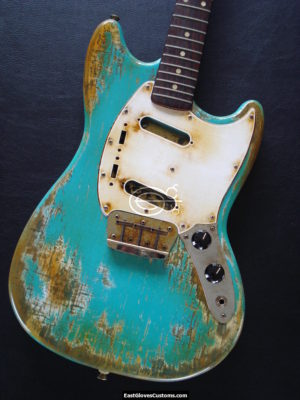 1964 Fender Duo Sonic II Made in USA Heavy Relic Blue (SOLD) - Image 4