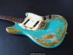 1964 Fender Duo Sonic II Made in USA Heavy Relic Blue (SOLD) - Image 8