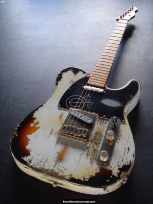 Fender Telecaster 60Th Anniversary Diamond Series Heavy Relic White/Sunburst (SOLD)