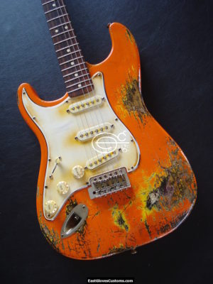 Fender Stratocaster Heavy Relic Orange [Left Handed] (SOLD) - Image 5
