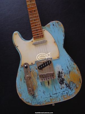Fender Telecaster Heavy Relic Daphne Blue (SOLD) - Image 4