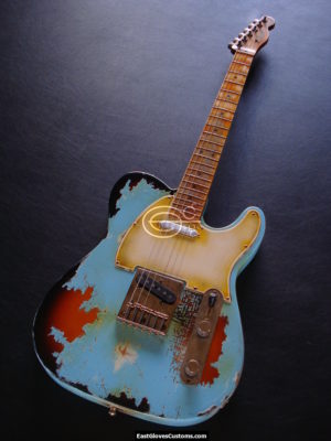 Fender Telecaster Daphne Blue on Sunburst Aged Relic (SOLD)