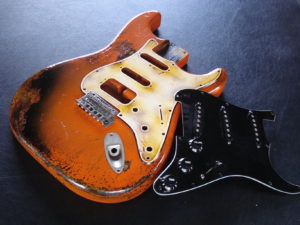 Fender Stratocaster Relic Orange Allparts Replacement Body Made in USA (SOLD)