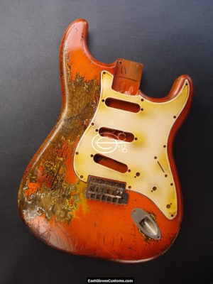 Fender Stratocaster Heavy Relic Orange Allparts Replacement Body Made in USA (SOLD) - Image 2