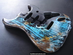 Fender Stratocaster Heavy Relic Blue Zebra Allparts Replacement Body Made in USA (SOLD) - Image 6