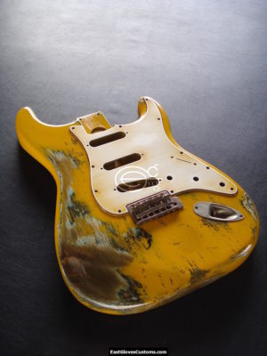 Fender Stratocaster Relic Yellow Allparts Replacement Body Made in USA (SOLD) - Image 2