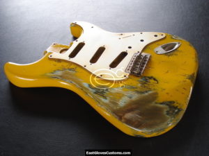 Fender Stratocaster Relic Yellow Allparts Replacement Body Made in USA (SOLD)