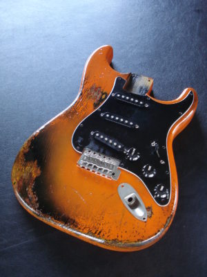 Fender Stratocaster Relic Orange Allparts Replacement Body Made in USA (SOLD) - Image 3