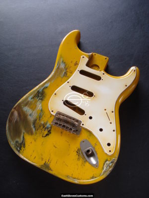 Fender Stratocaster Relic Yellow Allparts Replacement Body Made in USA (SOLD) - Image 4