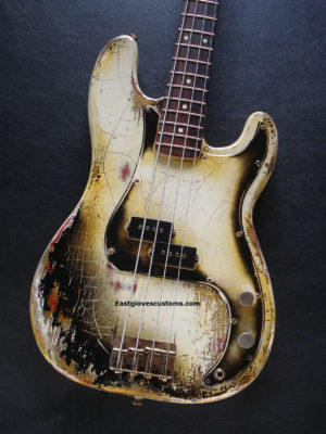 Fender Precision Bass Relic Ivory & Ebony Customshop 59 Pickups (Amazing details) (SOLD) - Image 6