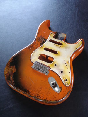 Fender Stratocaster Relic Orange Allparts Replacement Body Made in USA (SOLD) - Image 5