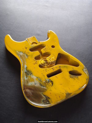 Fender Stratocaster Relic Yellow Allparts Replacement Body Made in USA (SOLD) - Image 3