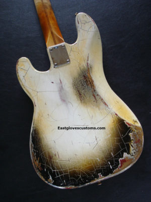 Fender Precision Bass Relic Ivory & Ebony Customshop 59 Pickups (Amazing details) (SOLD) - Image 7