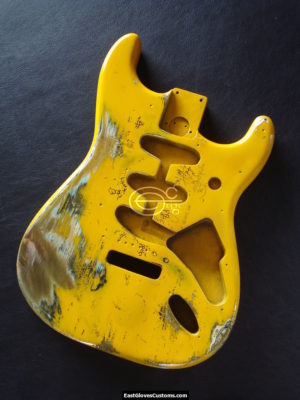 Fender Stratocaster Relic Yellow Allparts Replacement Body Made in USA (SOLD) - Image 5