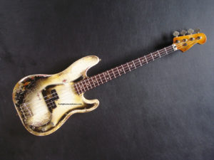 Fender Precision Bass Relic Ivory & Ebony Customshop 59 Pickups (Amazing details) (SOLD) - Image 8