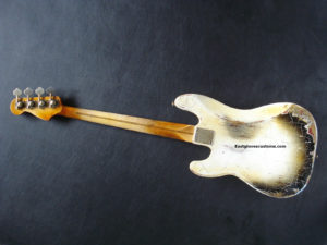 Fender Precision Bass Relic Ivory & Ebony Customshop 59 Pickups (Amazing details) (SOLD) - Image 9