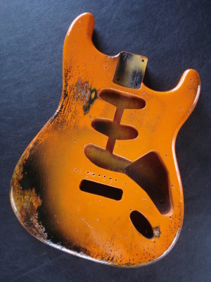 Fender Stratocaster Relic Orange Allparts Replacement Body Made in USA (SOLD) - Image 10