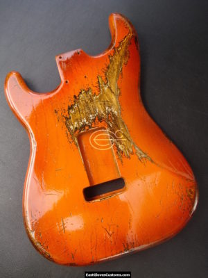 Fender Stratocaster Heavy Relic Orange Allparts Replacement Body Made in USA (SOLD) - Image 4