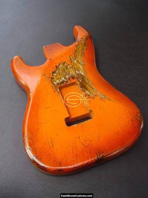 Fender Stratocaster Heavy Relic Orange Allparts Replacement Body Made in USA (SOLD) - Image 7