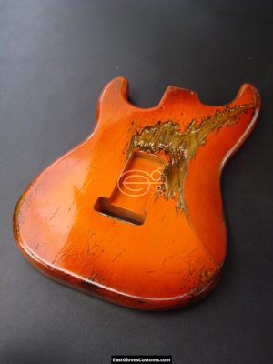 Fender Stratocaster Heavy Relic Orange Allparts Replacement Body Made in USA (SOLD) - Image 9