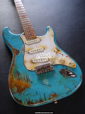 Fender Stratocaster Heavy Relic Ocean Blue (SOLD) - Image 4