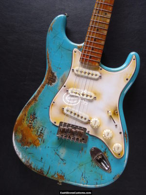 Fender Stratocaster Heavy Relic Ocean Blue (SOLD) - Image 5