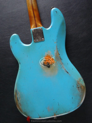 Fender Precision Bass Relic Ocean Blue Turquoise Relic (SOLD) - Image 6
