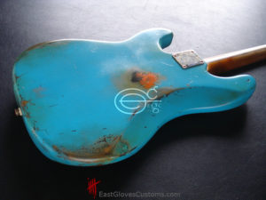 Fender Precision Bass Relic Ocean Blue Turquoise Relic (SOLD) - Image 8