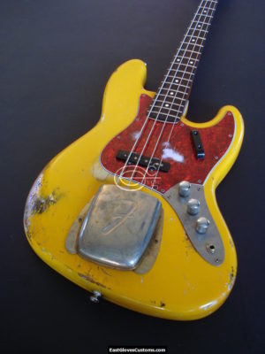FENDER STANDARD JAZZ ฺBASS YELLOW HEAVY RELIC AGED (SOLD)