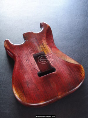 Fender Stratocaster Relic Cherry Red Allparts Replacement Body Made in USA (SOLD) - Image 3