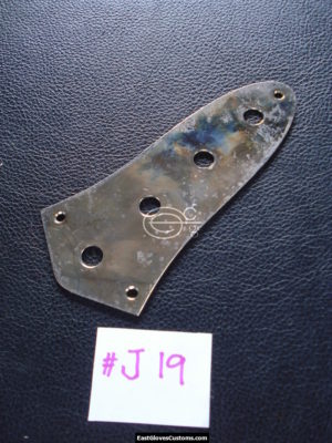 ( #J55 ) FENDER JAZZ BASS 4 HOLE CONTROL PLATE CHROME RELIC DISTRESSED AGED (SOLD) - Image 4
