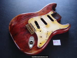 Fender Stratocaster Relic Cherry Red Allparts Replacement Body Made in USA (SOLD) - Image 4