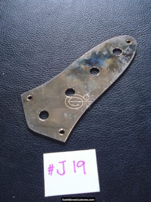 ( #J55 ) FENDER JAZZ BASS 4 HOLE CONTROL PLATE CHROME RELIC DISTRESSED AGED (SOLD) - Image 5