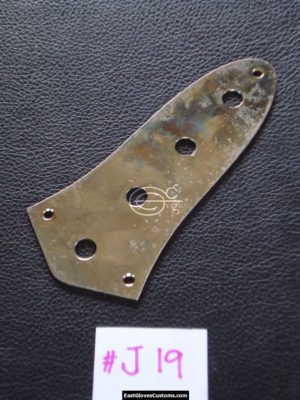 ( #J55 ) FENDER JAZZ BASS 4 HOLE CONTROL PLATE CHROME RELIC DISTRESSED AGED (SOLD)