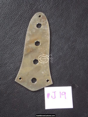 ( #J55 ) FENDER JAZZ BASS 4 HOLE CONTROL PLATE CHROME RELIC DISTRESSED AGED (SOLD) - Image 6
