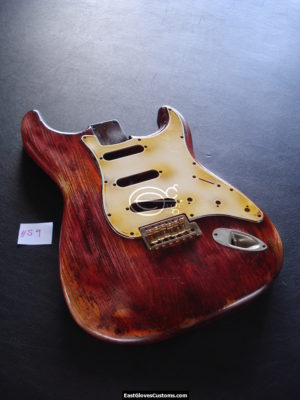 Fender Stratocaster Relic Cherry Red Allparts Replacement Body Made in USA (SOLD) - Image 2