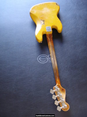 FENDER STANDARD JAZZ ฺBASS YELLOW HEAVY RELIC AGED (SOLD) - Image 11