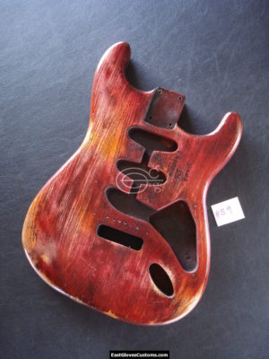 Fender Stratocaster Relic Cherry Red Allparts Replacement Body Made in USA (SOLD) - Image 8