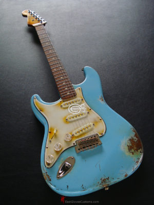 Fender Stratocaster Heavy Relic Daphne Blue [Left Handed] (SOLD) - Image 3
