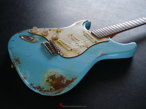 Fender Stratocaster Heavy Relic Daphne Blue [Left Handed] (SOLD) - Image 8
