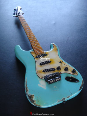 Fender Stratocaster Relic E Series Made in Japan Surf Green (SOLD) - Image 3