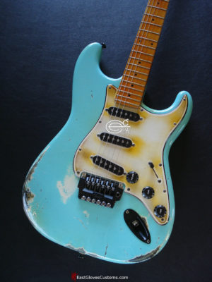 Fender Stratocaster Relic E Series Made in Japan Surf Green (SOLD) - Image 4