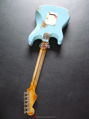 Fender Stratocaster Relic Daphne Blue (SOLD) - Image 11